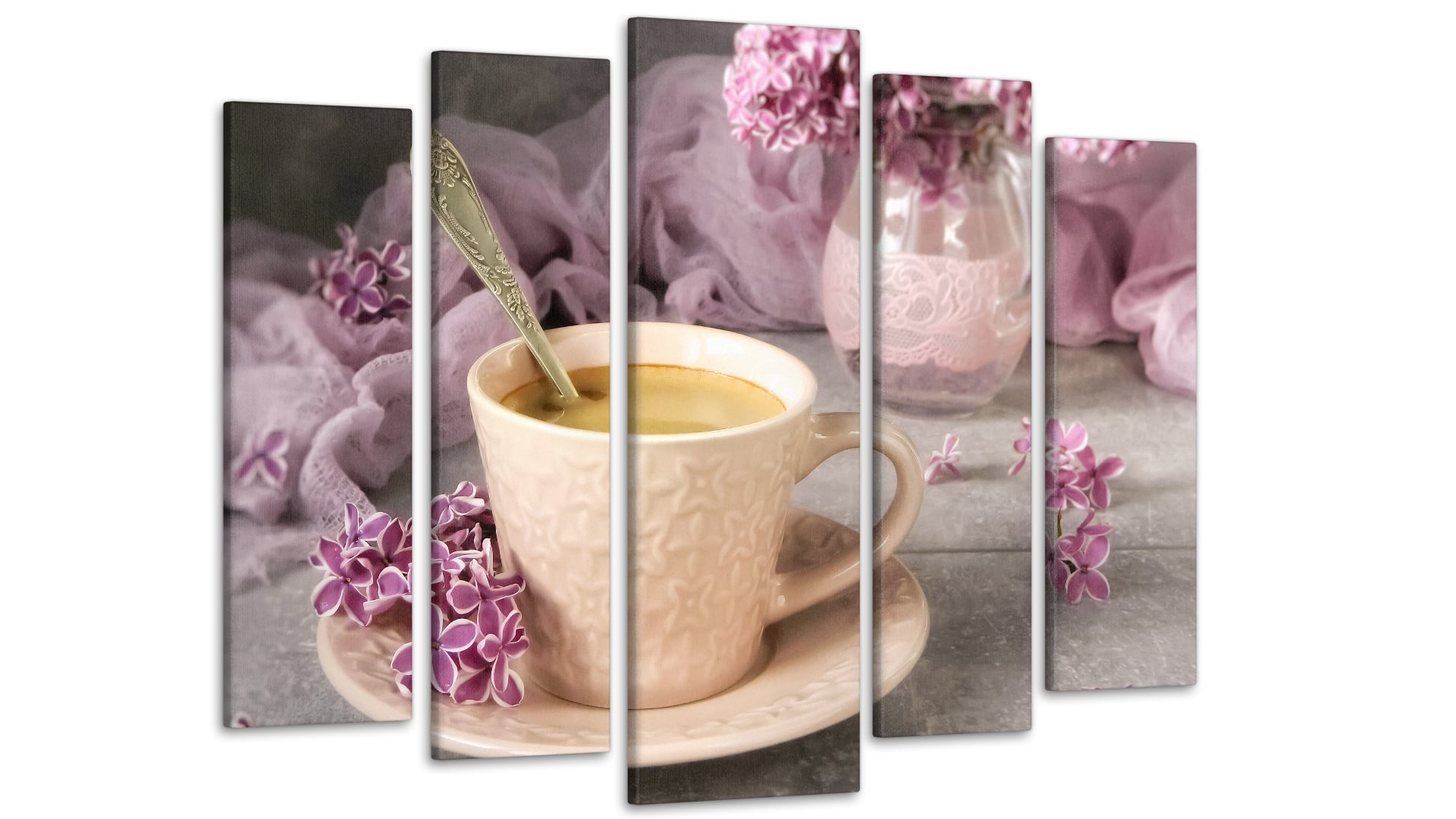 Картина модульная Утро Кофе 80х118 см (Art-361_5)