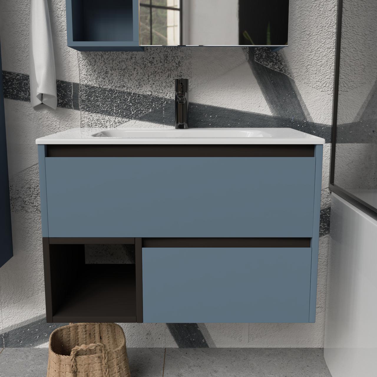 Тумба подвесная с раковиной MVK Vostok Craft 70 В2 700х450х530 мм Синий Альби (c270alb) - фото 1 Тумба подвесная с раковиной MVK Vostok Craft 70 В2 700х450х530 мм Синий Альби (c270alb) - фото 1