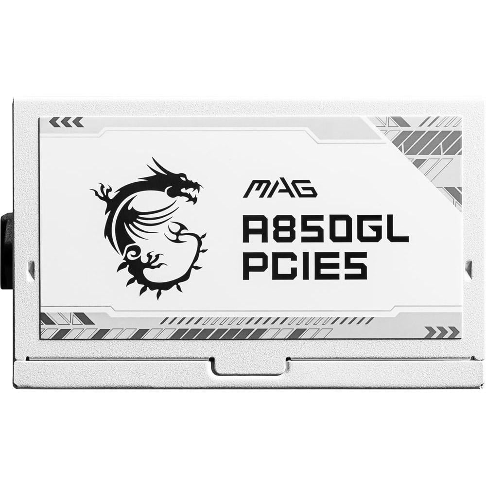Блок питания модульный MSI MAG A850GL PCIE5 ATX 3.0 850W 80+ Gold White (29596643) - фото 4 Блок питания модульный MSI MAG A850GL PCIE5 ATX 3.0 850W 80+ Gold White (29596643) - фото 4