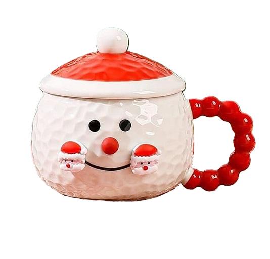 Чашка новогодняя R32285 Snowmans с крышкой и ложкой 380 мл