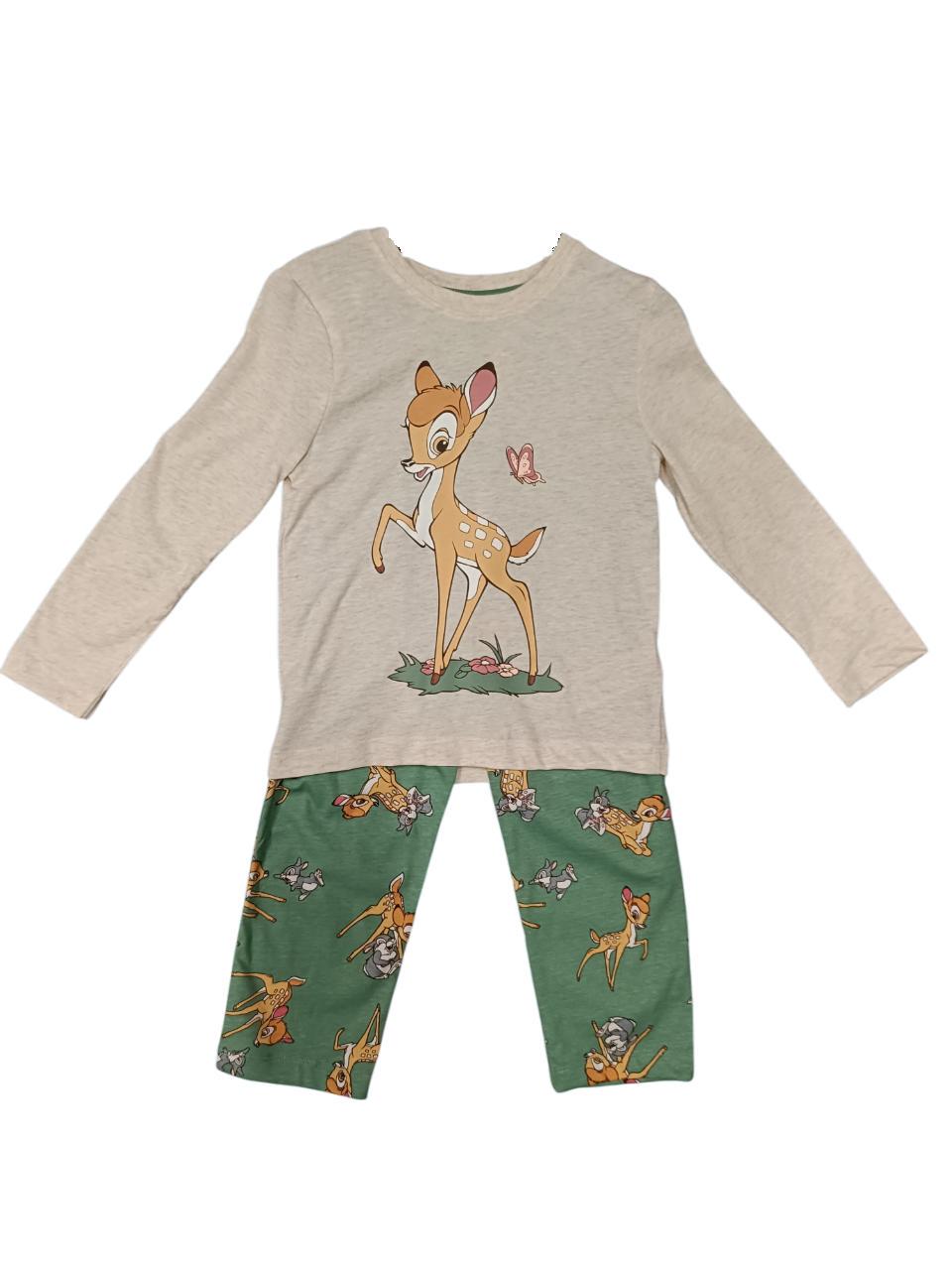 Піжама для дівчинки PRIMARK 98 Бежевий з зеленим (0297)