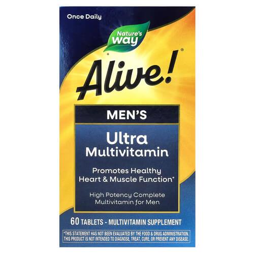 Вітаміни для чоловіків Nature's Way Alive! Men's Ultra Potency Complete Multivitamin 60 tab (NWY-15685)