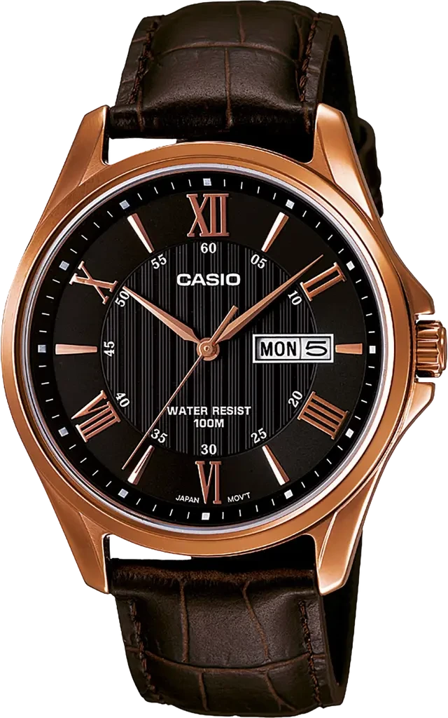 Наручные часы мужские Casio Timeless Collection MTP-1384L-1A со стальным корпусом/водозащитой 100 м Черный (3150348885)