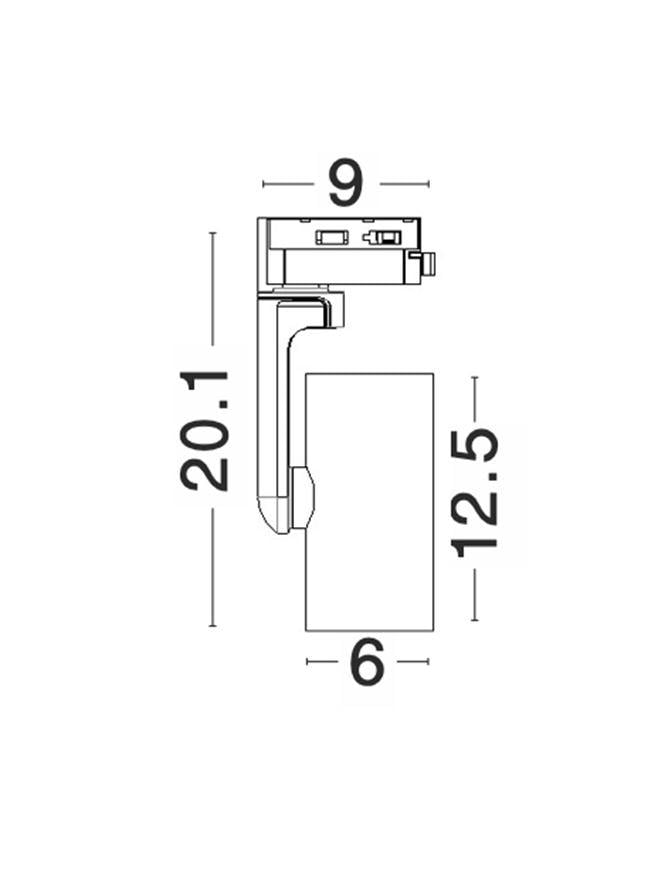 Прожектор трековый Nova Luce Sint (9701101) - фото 5 Прожектор трековый Nova Luce Sint (9701101) - фото 5