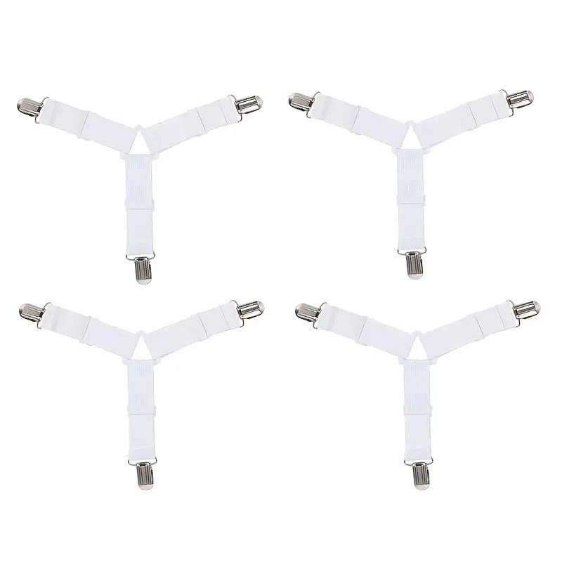 Держатели для простыней с зажимами TR 4 шт. White (138003) Держатели для простыней с зажимами TR 4 шт. White (138003)