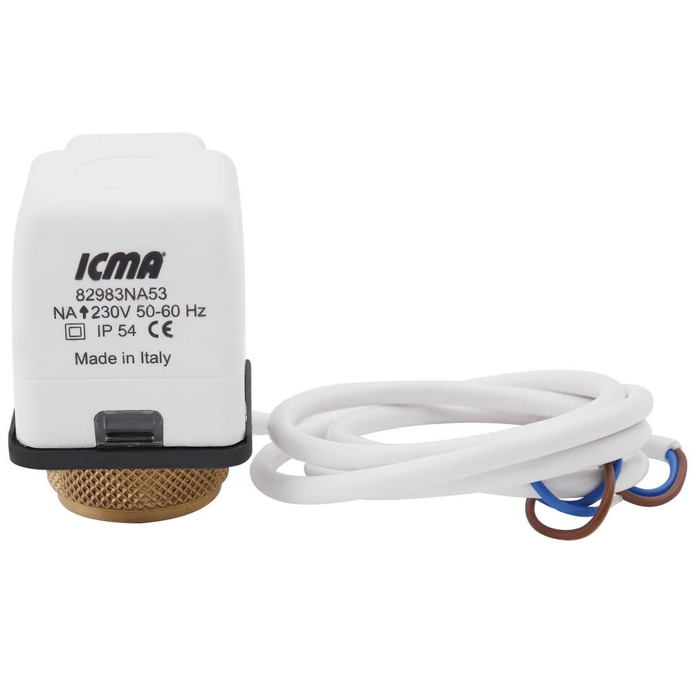 Сервопривод для теплого пола ICMA 82983NA53 нормально открытый М28х1,5 220/230 В (78838)