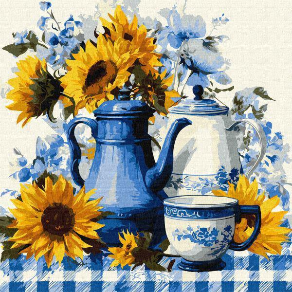 Картина за номерами Ideyka Сонячна кава 40x40 см (Id-KHO5739)