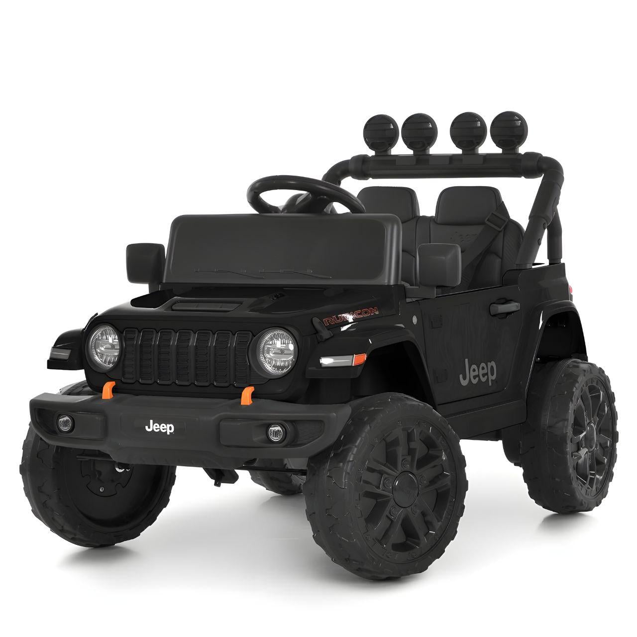 Детский электромобиль M 6312EBLR-224V 2 мотора по 200W/24V 5AH/пульт 2.4G/колеса EVA/кожаное сиденье Черный (38002449)