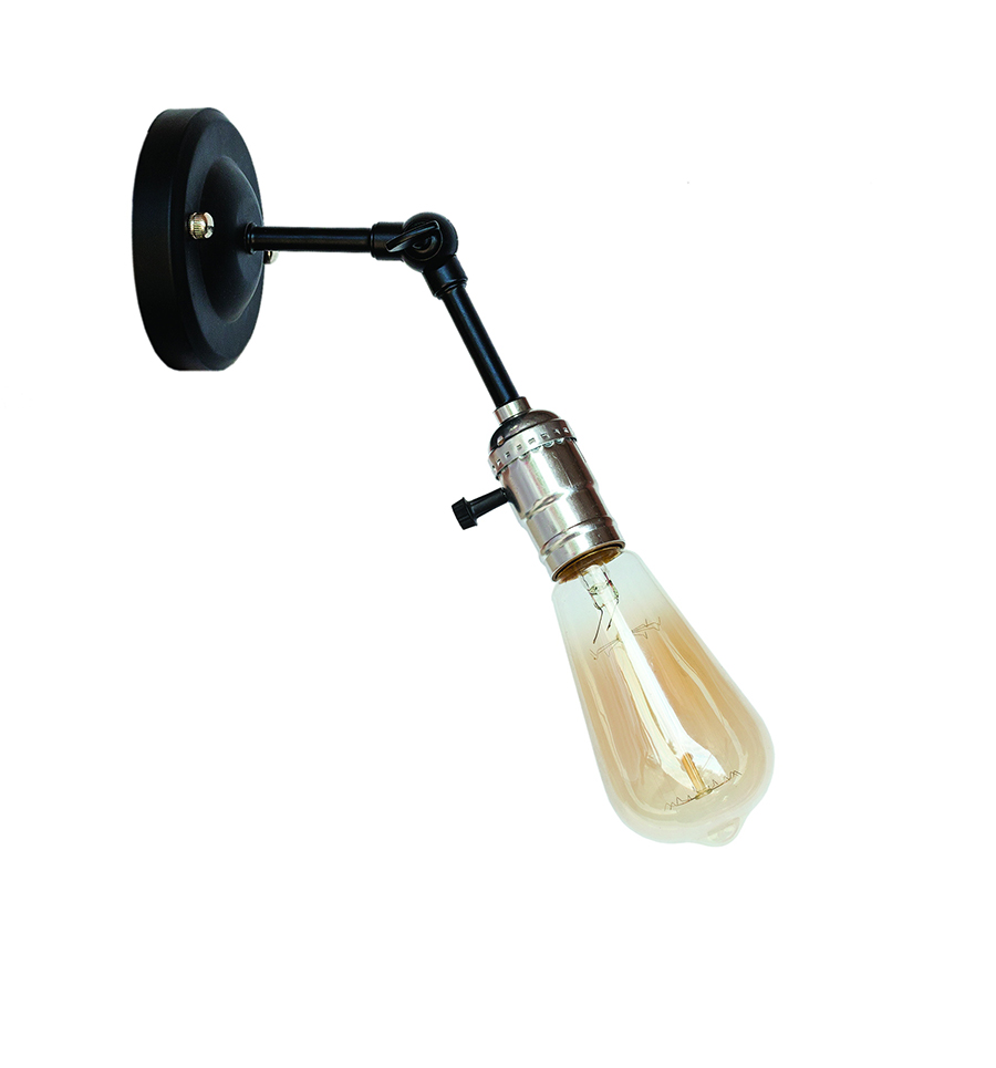 Бра Levistella Lofty функціональне з патроном AMP34 Чорний/Хром (1963530438)