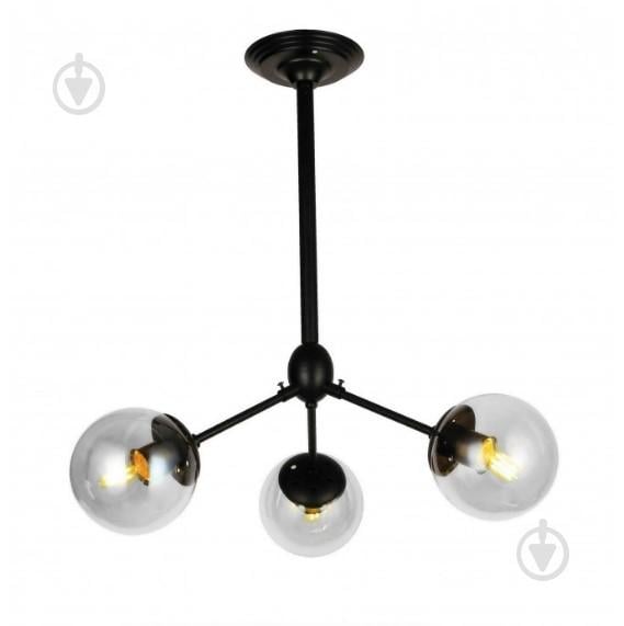 Люстра Лофт Молекула Levistella 756Pl385-3 Bk+Cl