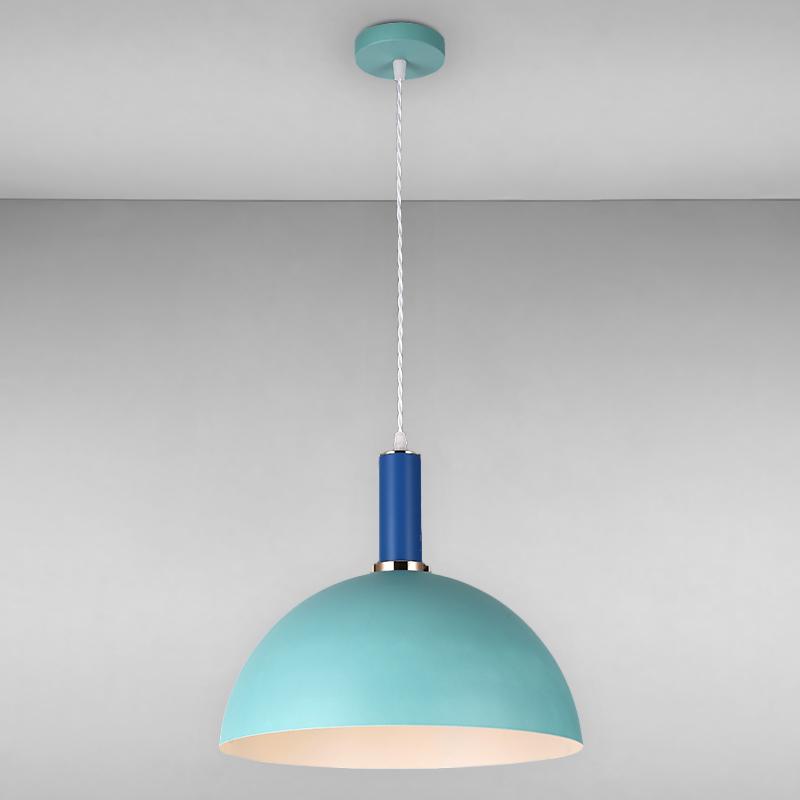 Люстра підвісна лофт Light House LS-14028-1 на одну лампу Блакитний/Індиго