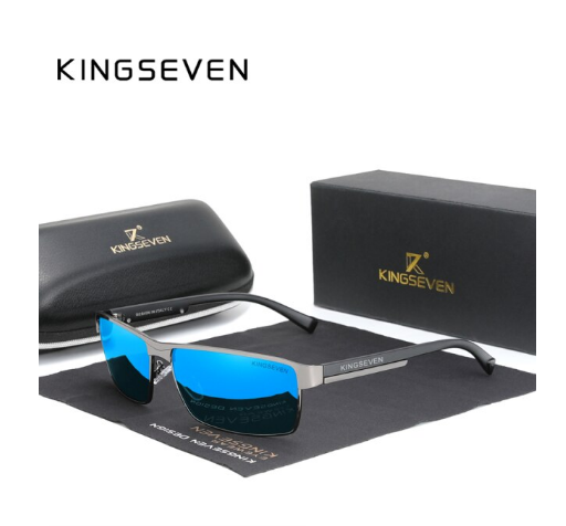 Чоловічі сонцезахисні окуляри для водіїв KINGSEVEN DESIGN N7756 з поляризованими лінзами Синій - фото 2 Чоловічі сонцезахисні окуляри для водіїв KINGSEVEN DESIGN N7756 з поляризованими лінзами Синій - фото 2