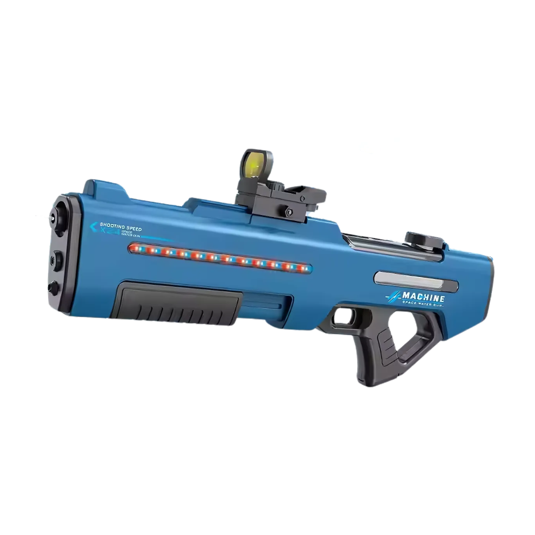 Пістолет-бластер водний електричний акумуляторний з автоматичним закачуванням води Синій Пістолет-бластер водний електричний акумуляторний з автоматичним закачуванням води Синій