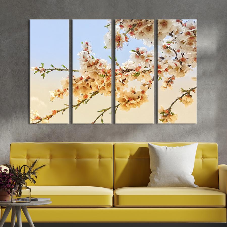 Картина на холсте Весенние цветы сливы 89x53 см (888-41) Картина на холсте Весенние цветы сливы 89x53 см (888-41)