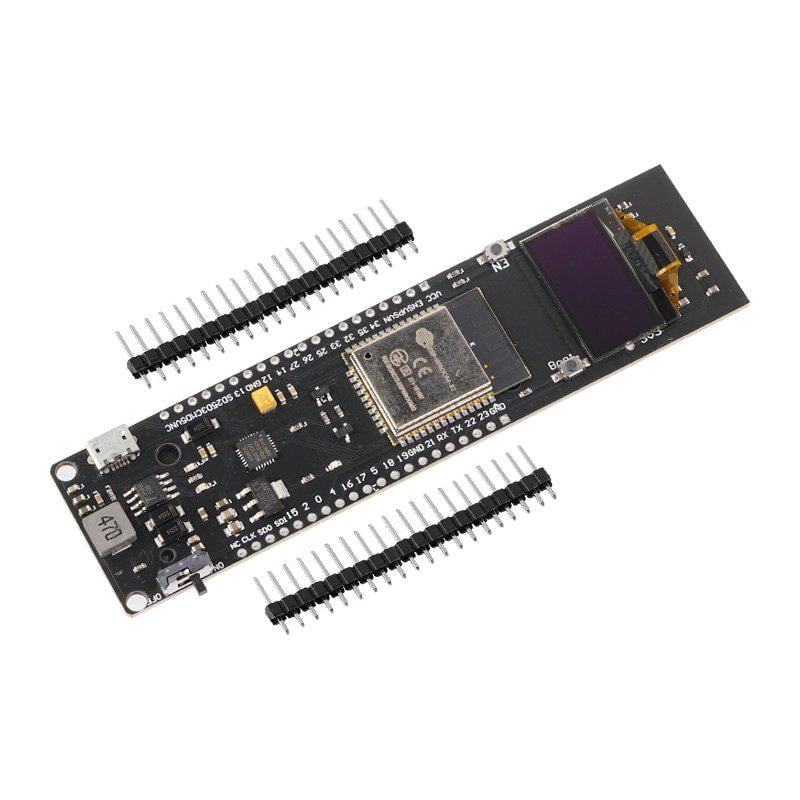 Плата разработчика ESP32 с OLED-дисплеем и отсеком для 18650 (A725004)