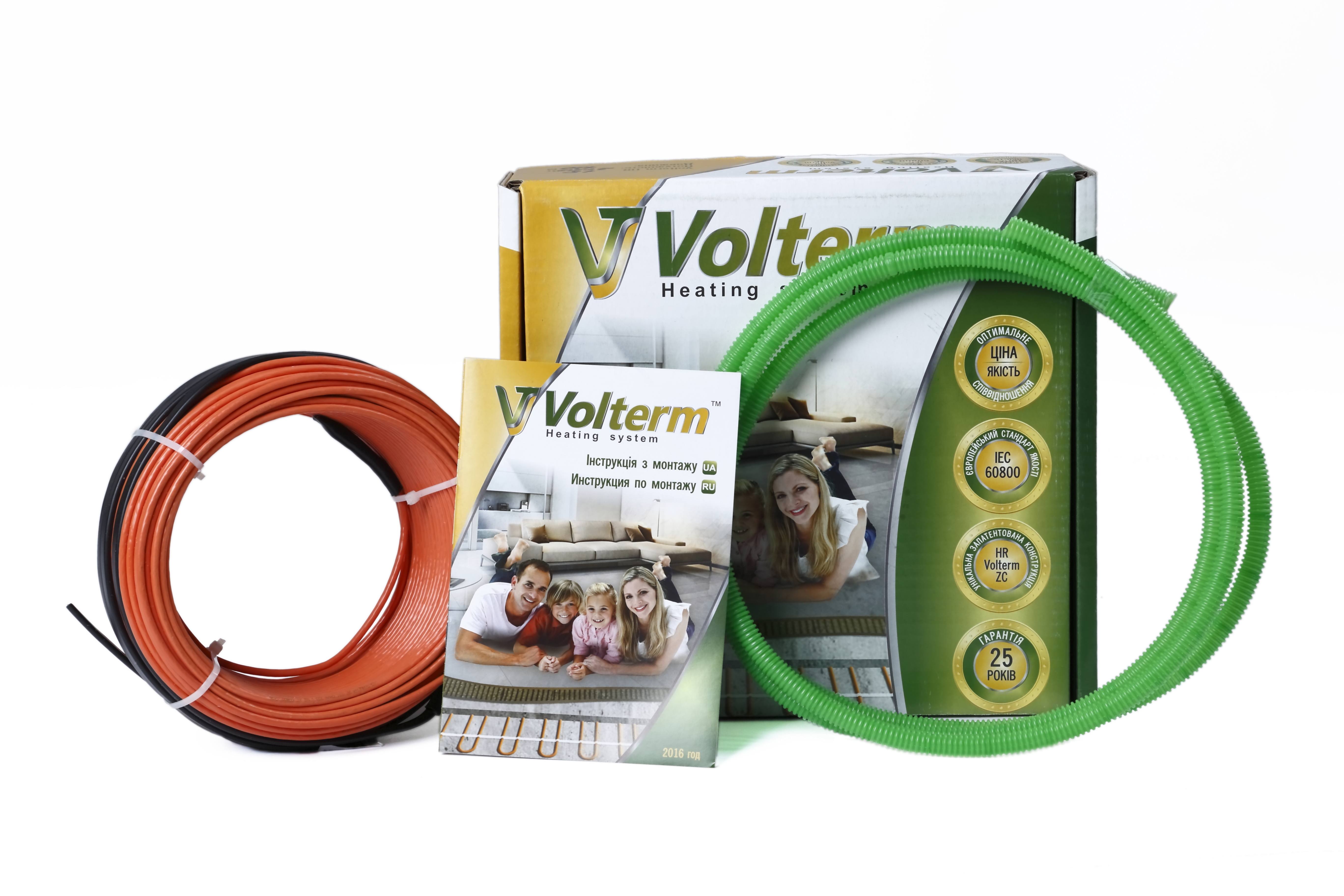 Нагрівальний кабель Volterm HR18 13 - 16,3 м2 з терморегулятором (HR18 2300T)