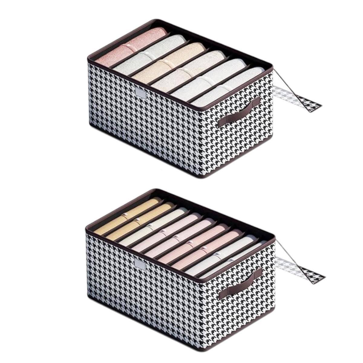 Набор коробок-органайзеров для хранения одежды Box Organizer 6/9 отделений2 шт. 44х30х20 см