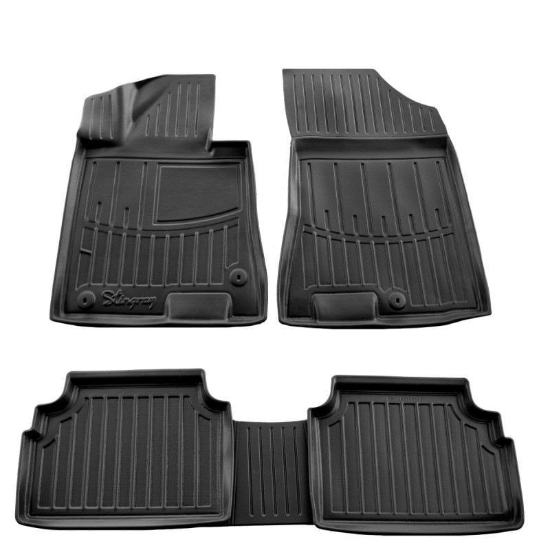 Килимки Stingray 3D Stingray для Hyundai Sonata DN8 2020- рр. поліуретан Чорний