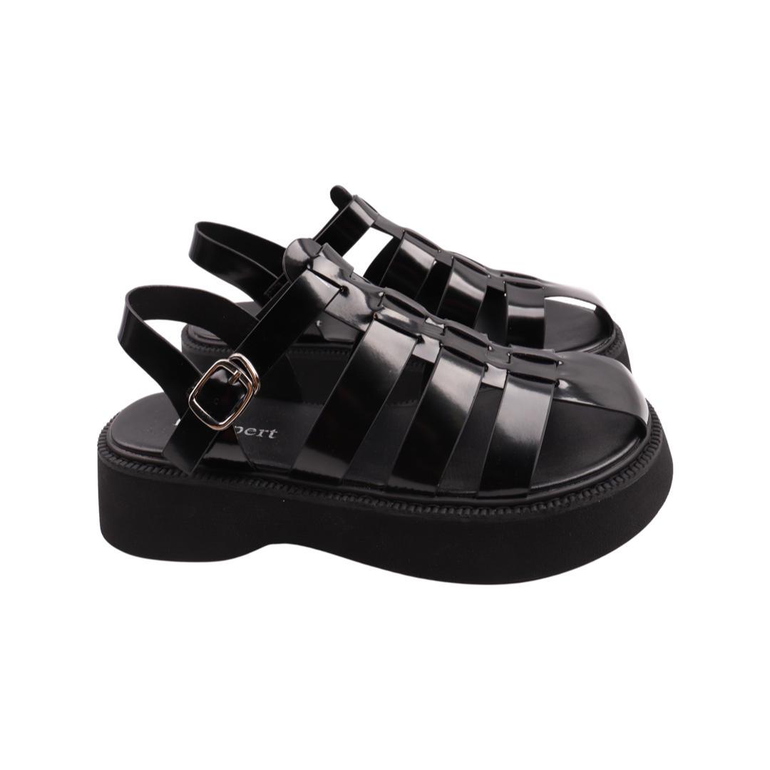 Босоножки женские Li Fexpert из лаковой кожи р. 37 Черный (917-22LBC)