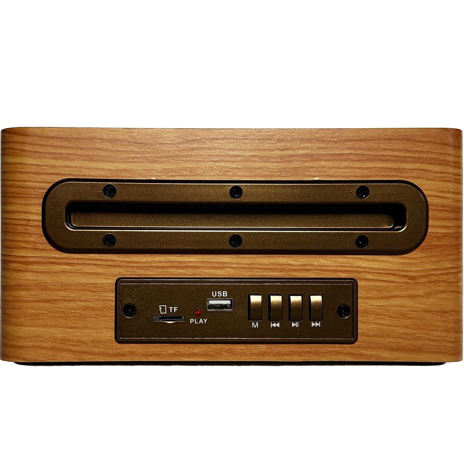 Радиоприемник винтажный RAISENG R-1969BT Ретро AM/FM/SW Bluetooth USB-зарядка и аккумулятор Brown Wood (24086770) - фото 4