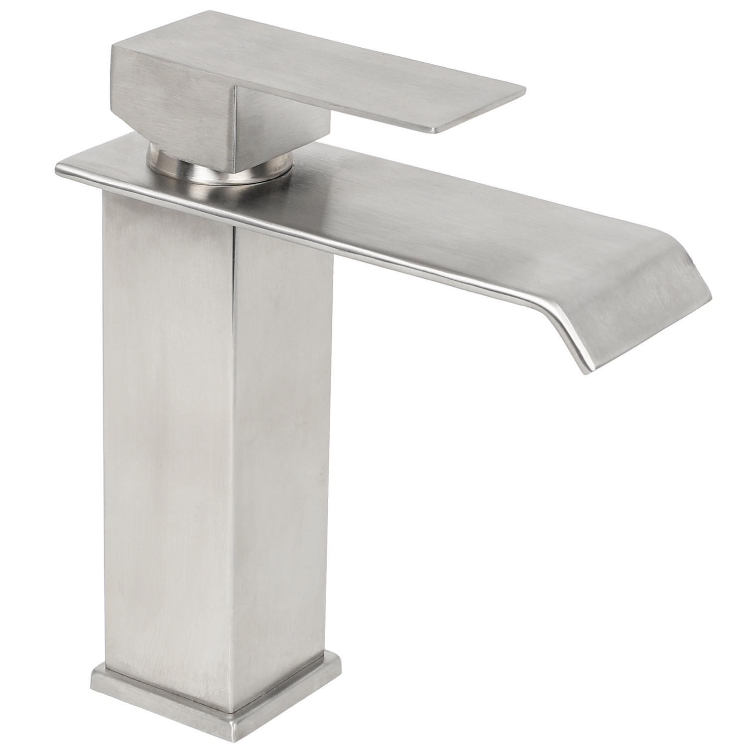 Смеситель для умывальника PLATINUM FHP15 (8548) PLS-A32644 однорычажный Сатин (151580)