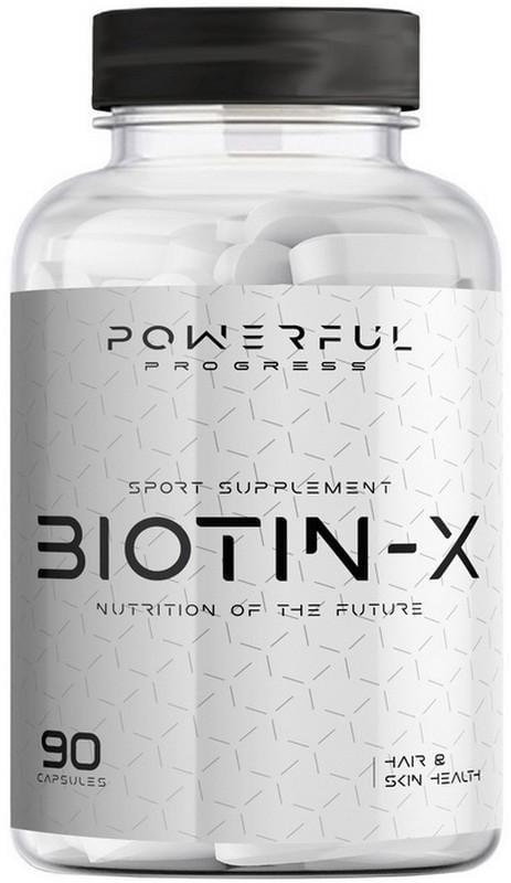 Биотин комплекс для волос и ногтей Powerful Progress Biotin X 90 капсул Биотин комплекс для волос и ногтей Powerful Progress Biotin X 90 капсул