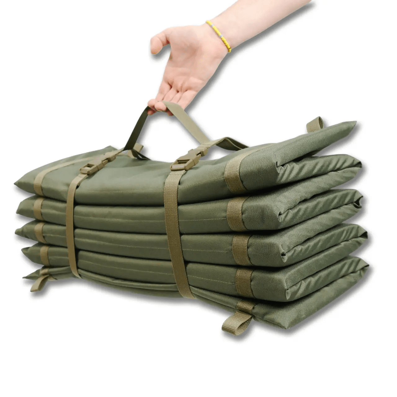 Каремат складаний Kiborg 190x60x2 см Оливковий - фото 1 Каремат складаний Kiborg 190x60x2 см Оливковий - фото 1