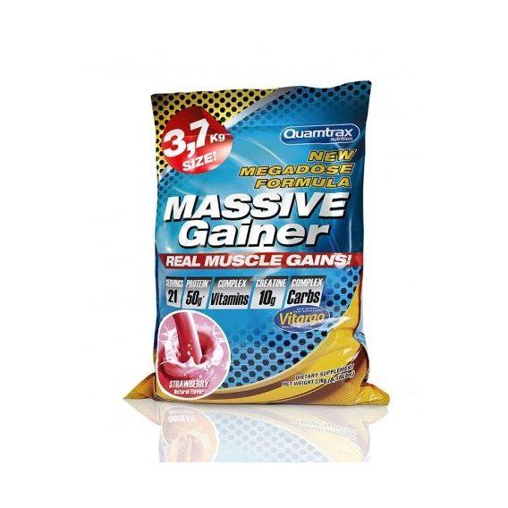 Гейнер Quamtrax Massive Gainer 3700 г 21 порция Strawberry