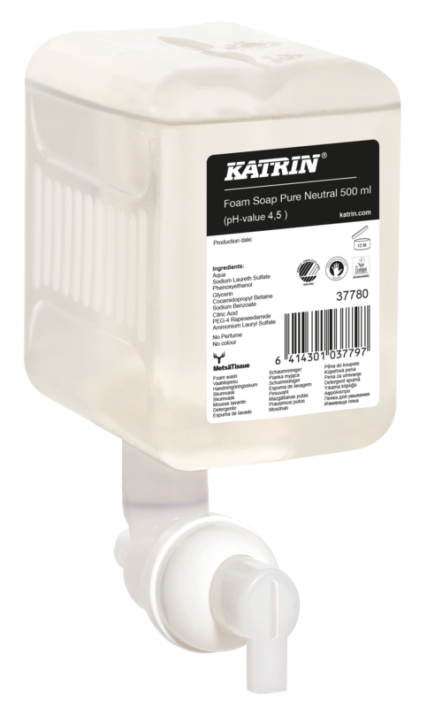 Мыло-пена Katrin Pure Neutral 500 мл 1250 порций (37780)