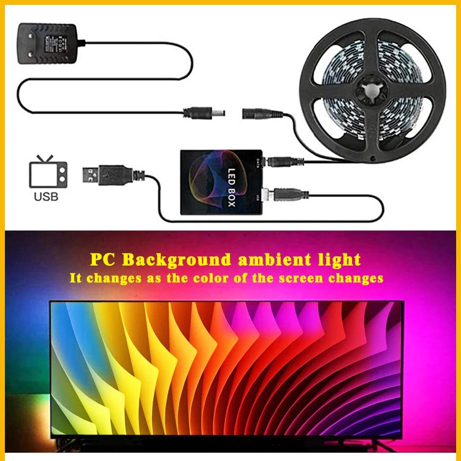 Підсвітка LED Ambilight Adalight Dream Ambibox Ambilight Prismatik для ПК і Android-TV 60 ламп/метр 35 м - фото 9 Підсвітка LED Ambilight Adalight Dream Ambibox Ambilight Prismatik для ПК і Android-TV 60 ламп/метр 35 м - фото 9