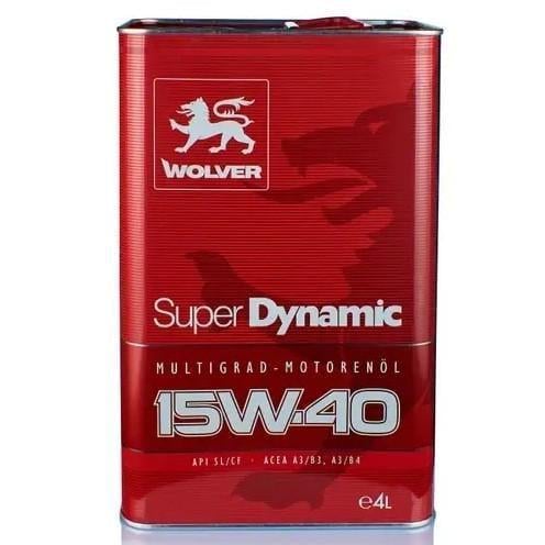 Моторная смазка WOLVER SUPER DYNAMIC SAE 15W-40 4 л (06579)