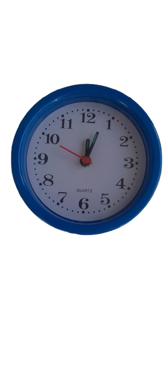 Будильник кварцевый 2033 10 см Синий (3990)