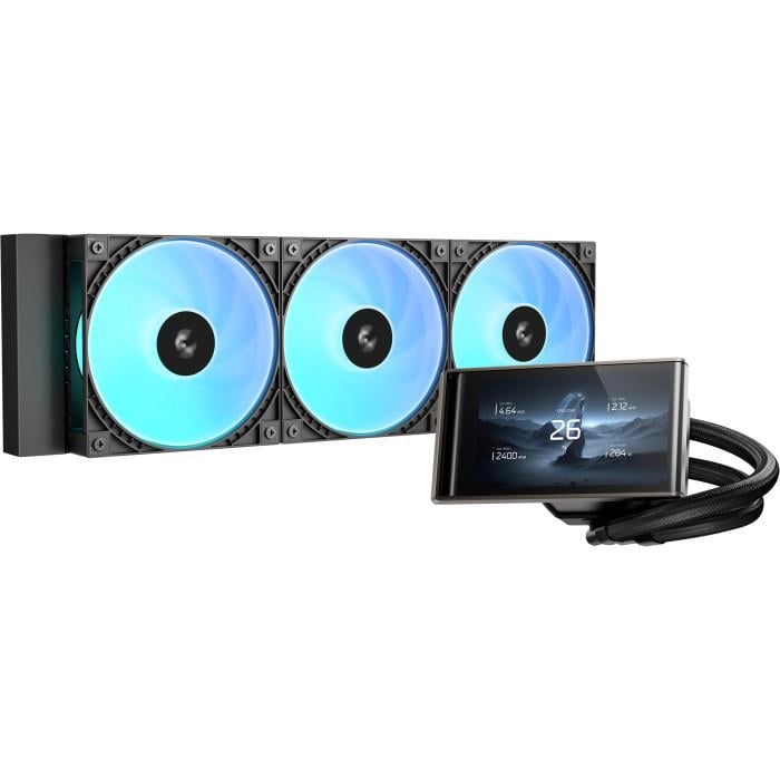 Система водяного охлаждения Deepcool LT360 Vision ARGB 360 мм 4,5" IPS 2500 об/мин Black (R-LT360VISION-BKAMMC-G-1)