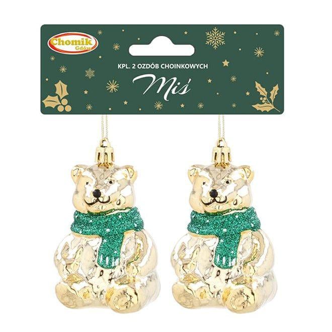 Набор новогодних подвесок Flora Медведик 9 см 2 шт. (43226)