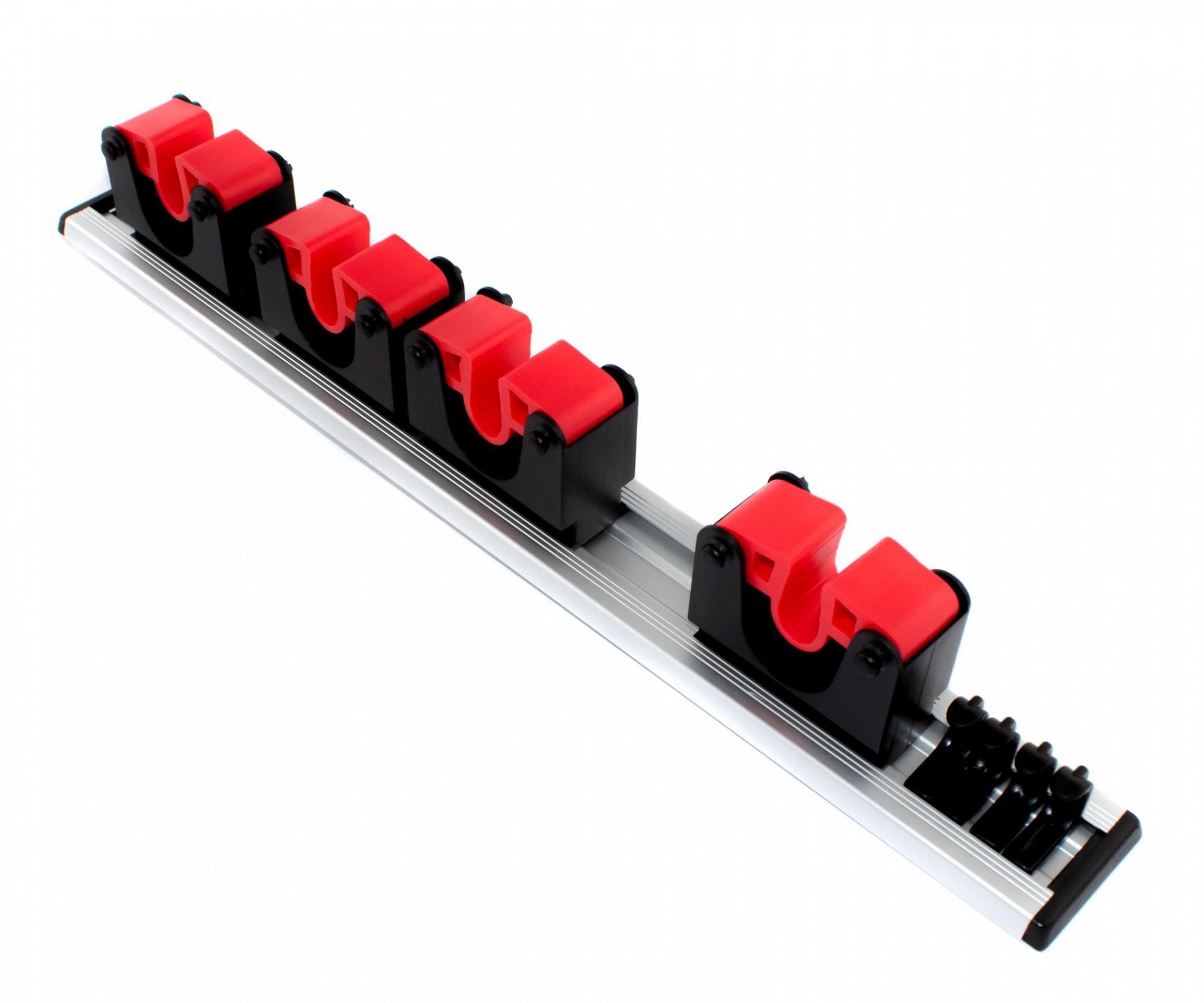 Держатель инструмента для уборки One Chef из алюминия 46,2х5,5х6 см Черный (51570)