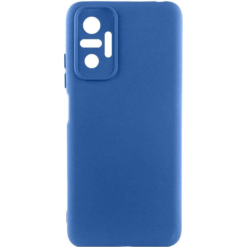 Противоударный чехол Silicone Cover Lakshmi Full Camera (A) для Xiaomi Redmi Note 10 Pro / 10 Pro Max Синий