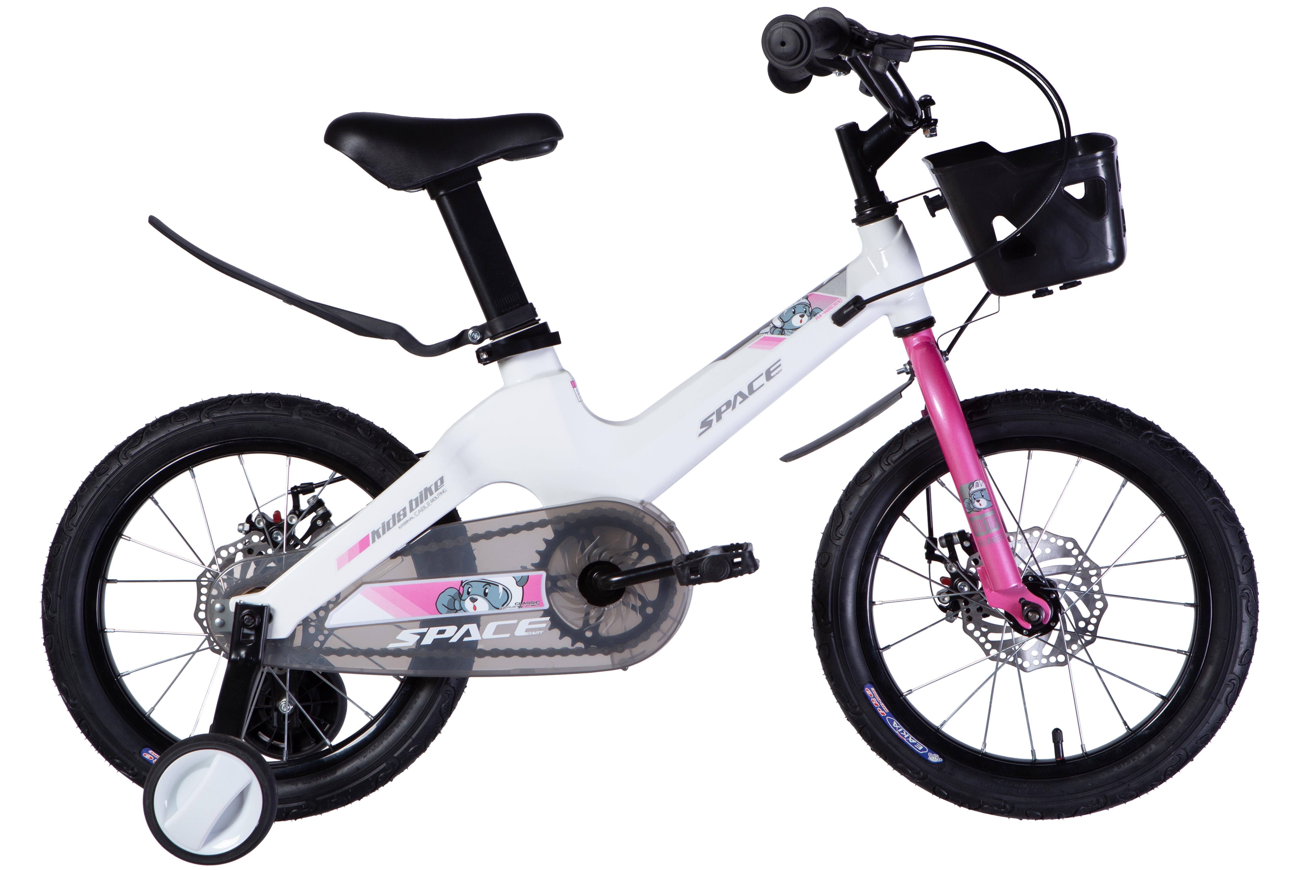 Велосипед MG 2025 16" SPACE KID MOON DD рама 9" Белый (OPS-SK-16-013)