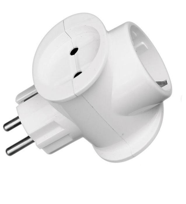 Розгалужувач тримісний с заземлюючим контактом СВ-У РВ16-313