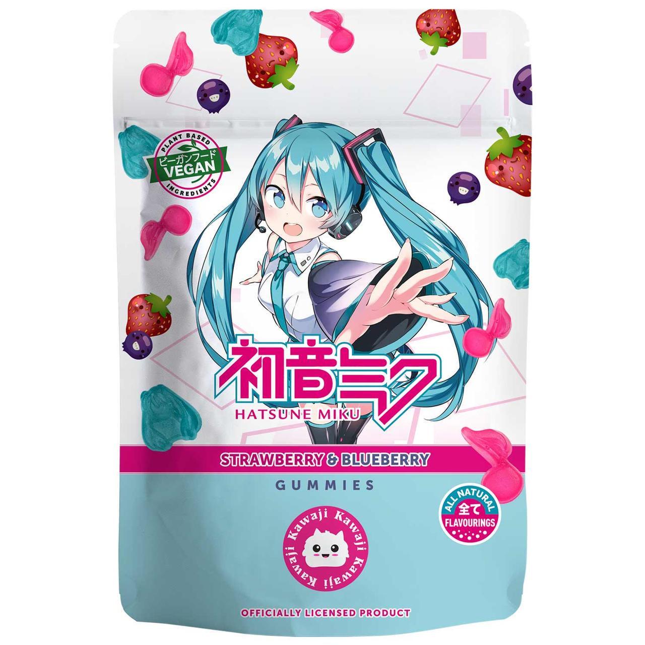 Конфеты японские желейные Hatsune Miku со вкусом клубники и черники 125 г (2299532877)