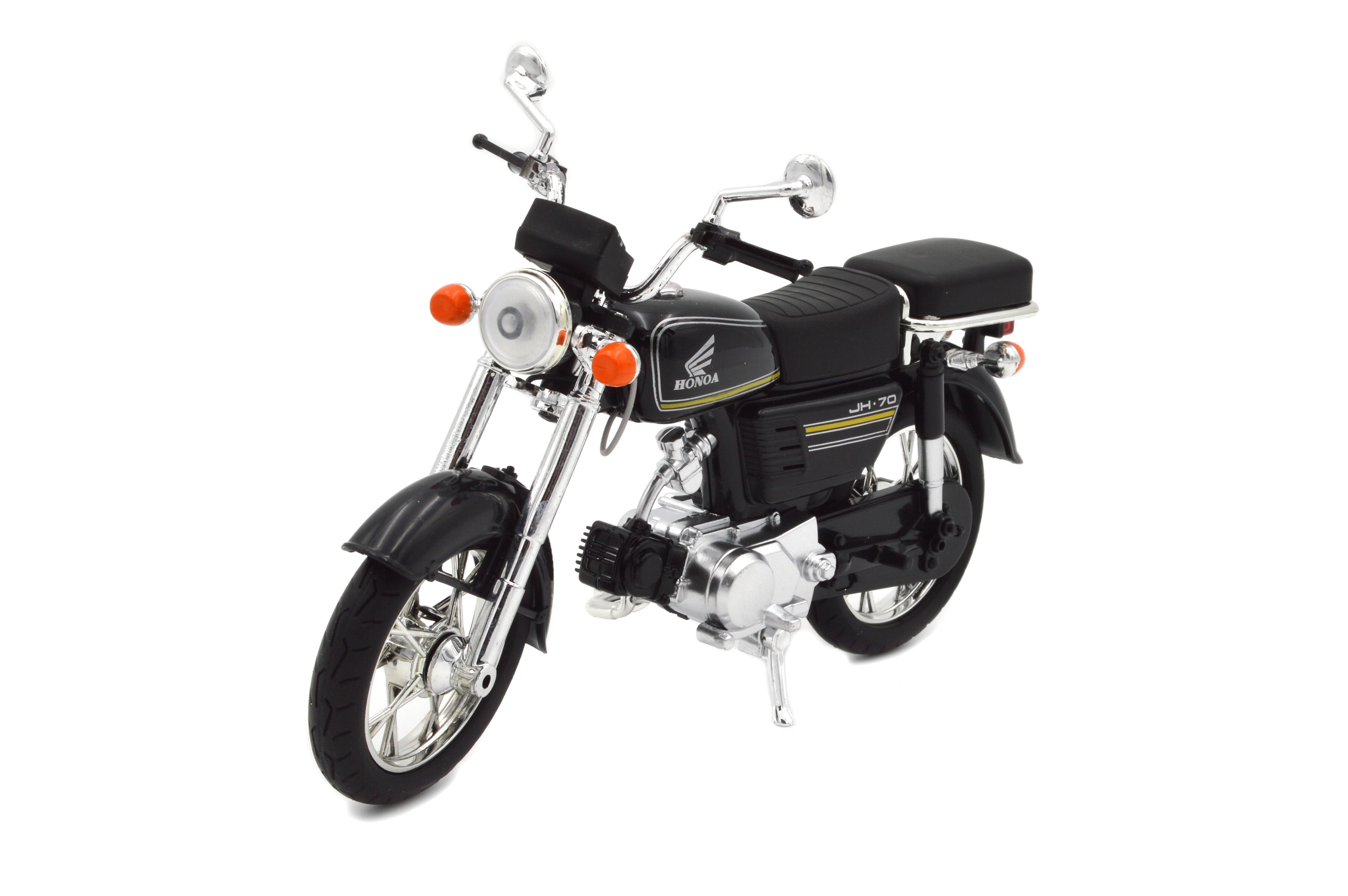 Игрушечный мотоцикл Honda JH70 металл/пластик 1:12 звук/свет/амортизация (BG 68-765B)