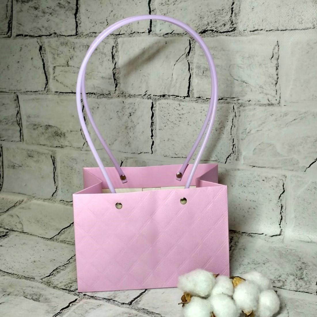 Сумочка для квітів 18х9,5х12 см Рожевий (U06-12-3) Сумочка для квітів 18х9,5х12 см Рожевий (U06-12-3)