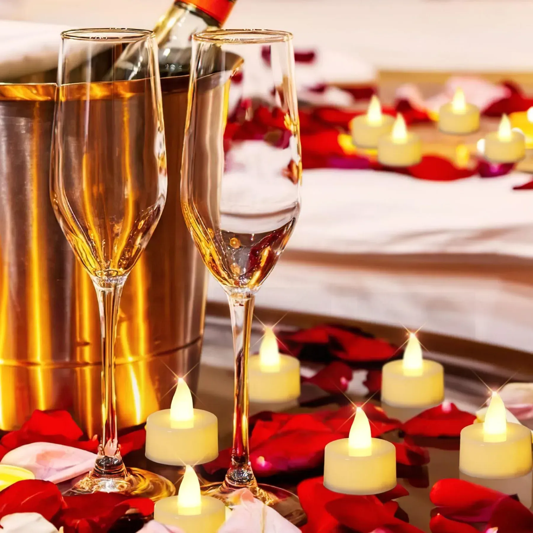 Набір свічок декоративних світлодіодних 24 шт. на батарейках (234571333) - фото 2 Набір свічок декоративних світлодіодних 24 шт. на батарейках (234571333) - фото 2