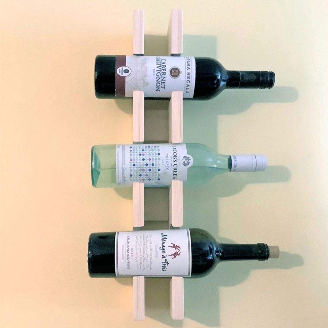 Полка для вина настенная из дерева Ториде Зефир (ПНК-005420)