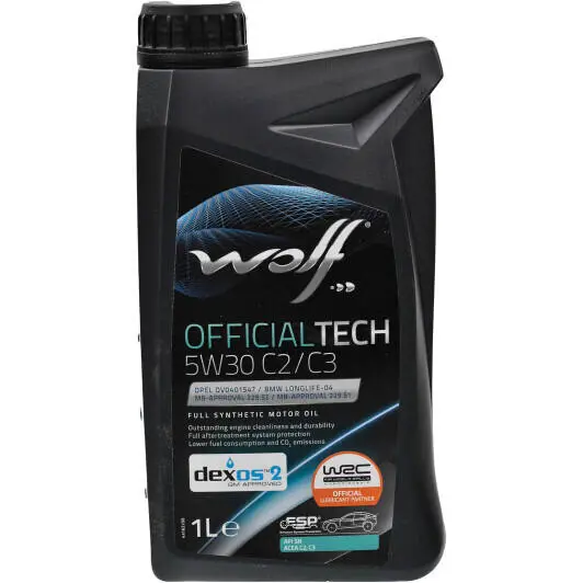 Моторное масло WOLF Officialtech C2/C3 5W-30 1 л (8332371)