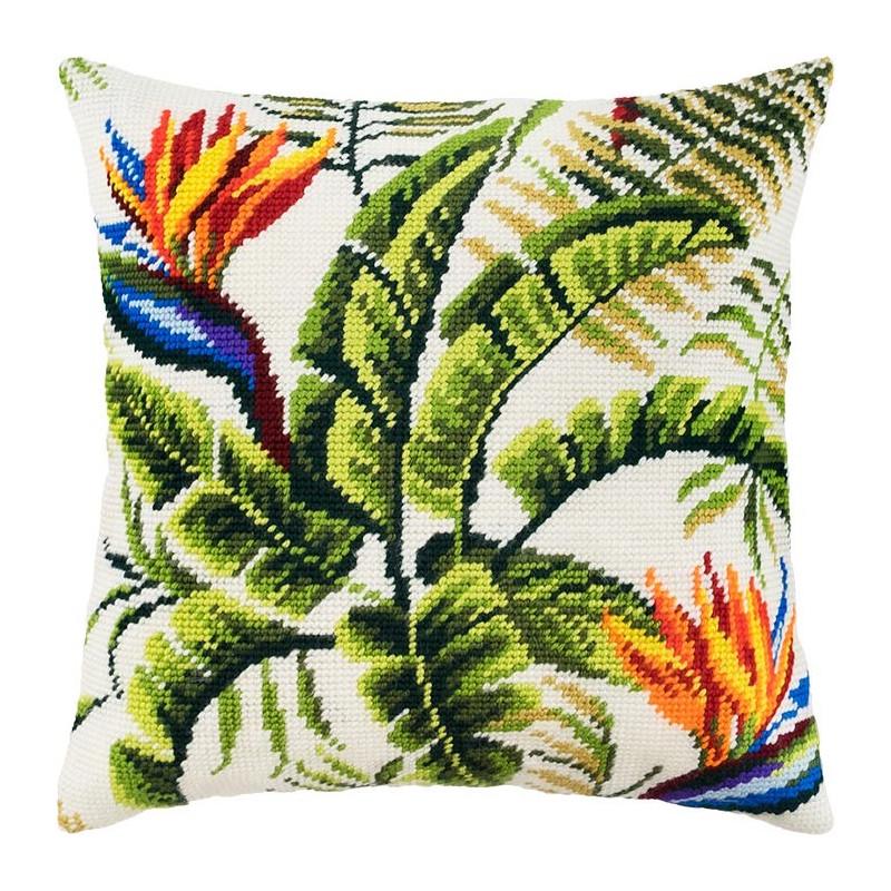 Набор для вышивания крестиком подушки Чарівниця V-191 Тропики (23127)