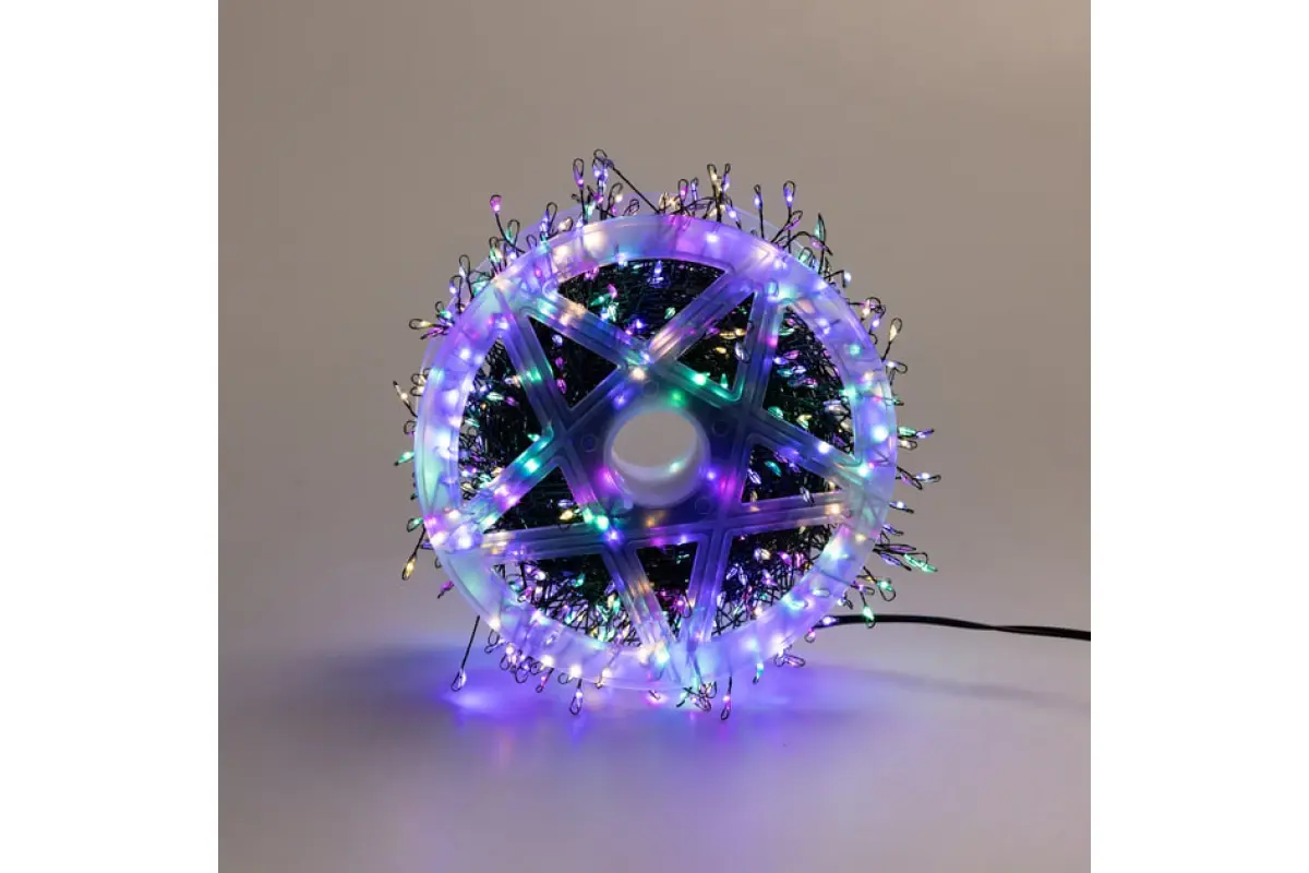 Гирлянда Веточка с капельками росы 100м с пультом 2500 LED от USB и сети 220V 8 режимов Разноцветная (30462041)