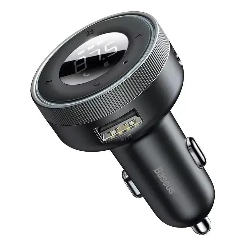 FM/AUX трансмиттер модулятор BASEUS CCLH-01 Bluetooth 5.0 MP3 VAW Черный (25982587)