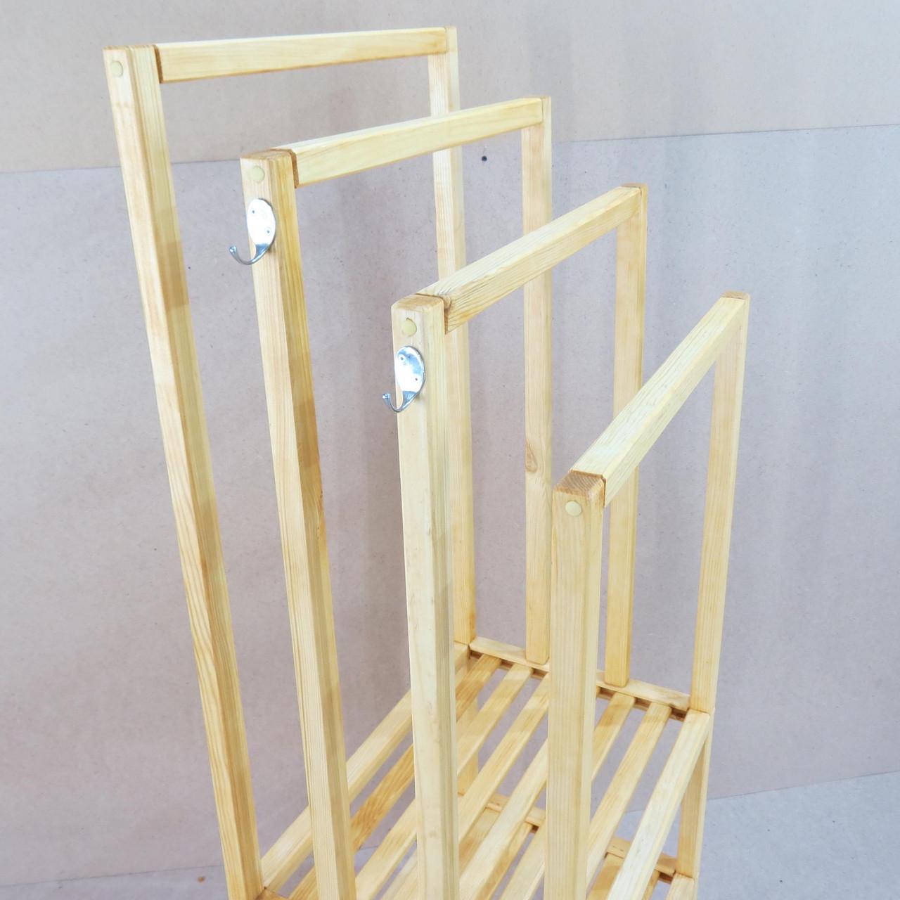 Стойка/вешалка напольная из дерева Шрадер Ваниль (СШВ-001902) - фото 5