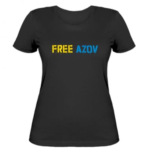 Футболка жіноча Free Azov L Чорний (18042634-2-205289-L)