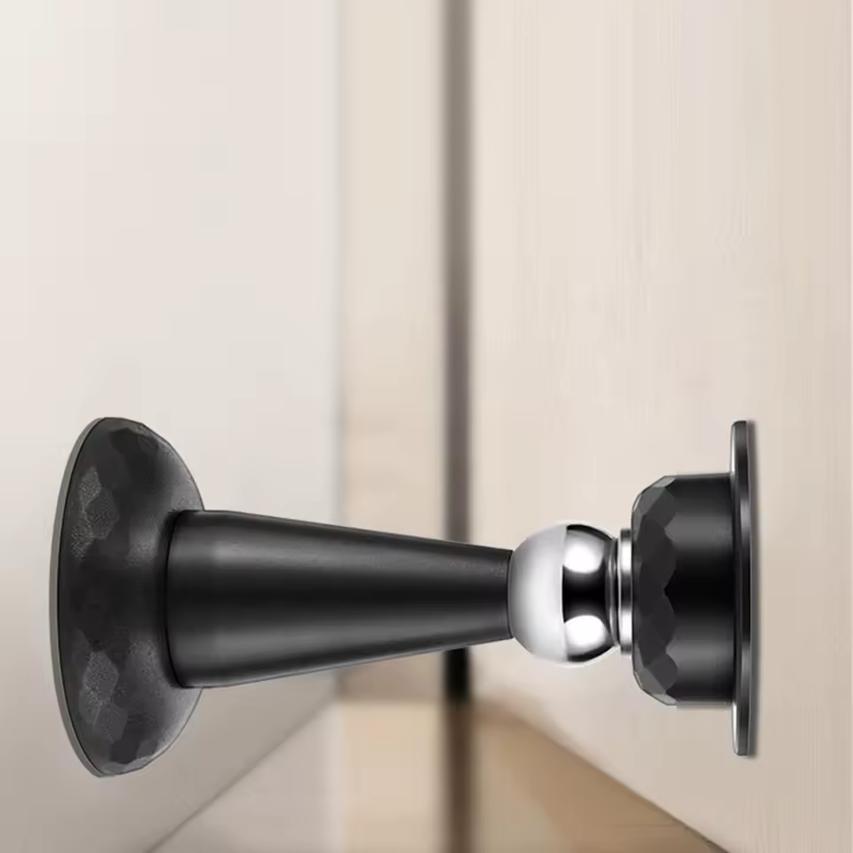 Стопор для дверей магнітний на стіну/підлогу 1 шт. Чорний - фото 4 Стопор для дверей магнітний на стіну/підлогу 1 шт. Чорний - фото 4